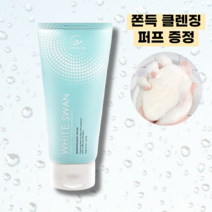 약알칼리성 폼클렌징 150g 저자극 클렌징폼 수분촉촉 마이크로버블 곤약퍼프 증정, 1개