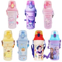 원터치 물통 물병 마이멜로디 겨울왕국 헬로키티 시나모롤 폼폼푸린 프린세스 480ml 유아, 4.폼폼푸린 앵커 원터치물통 480ml
