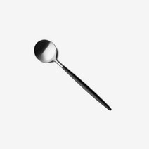 큐티폴 고아 블랙실버 디저트 스푼, 1개