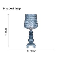 이탈리아 디자인 Kartell 가부키 테이블 램프 아크릴 책상 조명 아트 장식 LED 스탠딩 라이트 거실 침실 할로우 플로어, [01] white desk lamp