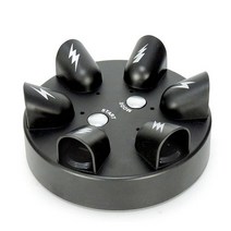 돌려돌림판 뽑기판 룰렛 복불복 재미있는 전기 손가락 게임기 어린이 전기 충격적인 거짓말 탐지기 처벌 소품 까다로운 장난감, 검은 색, 협력사