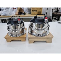 가정용 업소용 3인용 4인용 미니압력밥솥 인덕션 가스 전용 가마솥밥 돌솥밥기계, 3-4인압력솥(대나무받침대세트 패킹 계량컵)