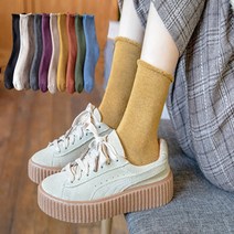 소확품 도톰 돌돌이골지 양말 10종 1세트 따뜻한 중목양말 보온양말 겨울양말