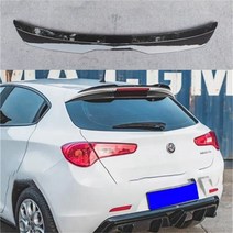 Alfa Romeo Giulietta 스포일러 ABS 플라스틱 탄소 섬유룩 해치백 SUV 루프 리어 윙 바디 키트 액세서리, 02 Carbon fiber pattern