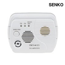 센코 일산화탄소 경보기 KFI 인증 국산 가스누설 가스 감지기 리튬 이온 배터리 전기화학식 가정용 캠핑 주방 휴대용 캠핑용 화재 아파트 보일러실 주택, 1개