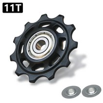 대신물산마켓 호환 11T 12T 13T 14T 베어링 MTB 자전거 뒷 가이드 휠 로드 바이크 자키 변속기 풀리 롤러, 01 1pcs 11T, 1개