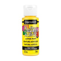 공예몰 데코아트 크래프터 아크릴물감 2oz, 12_Bright Yellow