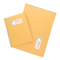 동아측기 [디자인스토리] 똥 종이 갱지 스케치북 50매 드로잉북 54g 회색 스케치북, 8절(좌철)