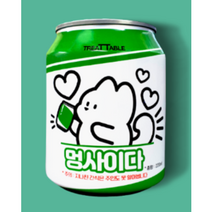 트릿테이블 강아지 특식 멍콜라 멍사이다 캔제품 220ml+강아지스넥, 멍사이다220ml