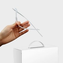 종이 박스 플라스틱핸들 손잡이고리 답례품 음료상자 포장용품 PP핸들, 단품, 단품