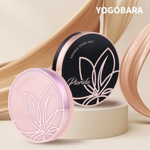 요고바라 홈쇼핑 피오리다 에센스 커버팩트 쿠션 미백 주름개선, 블랙+핑크