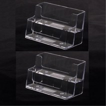 2단 아크릴 명함꽂이 투명 명함 보관함 케이스 카드꽂이 쿠폰꽂이 2개