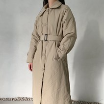 트렌치 바바리 벨트 롱 패딩 코트