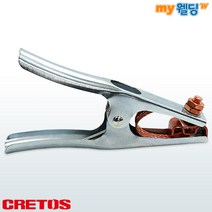 크레토스 어스클램프 400A(H) 손잡이형 (용접 접지), 1개