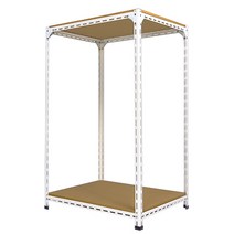 부원진열장 조립식 볼트식 철 앵글 420 620 철제 베란다 다용도실 인테리어 mdf 2단 선반, 1800, 1000, 500, 1개