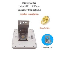 통신용 안테나 860960Mhz UHF RFID 6dBi 게인 128x128x20mm 미니, FA-306    860-960mhz