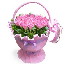 꽃뜨랑 생화꽃바구니 케익 생일선물 개업꽃 축하선물 전국당일꽃배달, A08 러블리