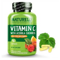네츄렐로 VitaminC Acerola Cherry 90캡슐 비타민C 아세로라체리, 1개, 90개