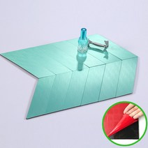 셀프 DIY 접착식 메탈 타일 (붙이는 스티커 현관 주방 벽), 23.YM-F08그린(대)