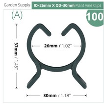 포도나무 지지대 방울토마토 키우기 장미아치 소형 100pcs 식물 정원 클립 2 크기 심기 지원 그리퍼 꽃 덩굴과 야채 레버 루프 클램프 지주 줄기에 적합, x l x 100pcs