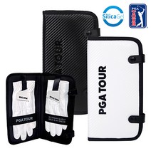 피지에이투어 PGATOUR 골프 장갑케이스 장갑파우치 보관케이스, 블랙