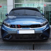 JS automotive 더뉴K3 라디에이터 프론트 프런트 그릴 앞 범퍼 국기 라인 삼선 삼색 포인트 데칼 차량 드레스업 스티커, E.이탈리아(조수석)