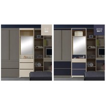 실용적인 자녀방 수납장겸용 화장대 로맨틱화장대 예쁜화장대 수납화장대거울 화장품정리대 미니멀화장대, 네이비