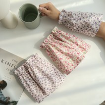사무용 팔토시 2세트 여성 꽃무늬 면 팔목 손목 미니 사무실 작업 운전 반토시 미용 패션 국내산 핸드메이드