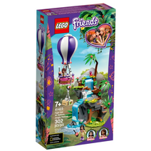 레고 프렌즈 호랑이 열기구 숲속 구조 41423, 혼합색상