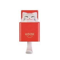 MDG3280 방 문 책상 벽걸이 다용도 플라스틱 후크 색상 레드 (소품걸이/벽걸이후크/플라스틱후크/벽후크)