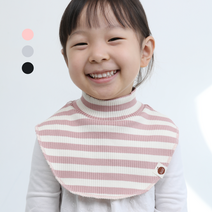 스윗붐 유아 아동 페이크 목폴라 골지 스트라이프 반목 3칼라 S M L (국내생산)