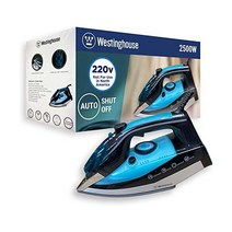 Westinghouse 220v Iron 2500 watts with Steam Auto Shut Off 220 – 240 Volts 5060 hz Bundle with Dynas