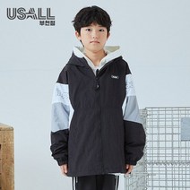 유솔 주니어 아동 키즈 NC이천점 컬러블럭 배색 바람막이 점퍼 ULJA22S01
