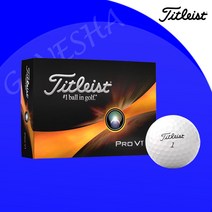 2023년 타이틀리스트 Pro V1 골프공 3피스 골프볼+선물포장, 화이트, 1개, 1개