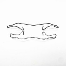 자동차 브레이크 전방 및 후방 브레이크 캘리퍼스 스프링 패드 클립 for Mazda 3 BK BL 5 BP4K-33-233 BPYK, 01 Two front wheel
