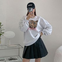 러블리감성 / 봄코디 호랑이 맨투맨티셔츠
