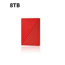 휴대용 외장 하드 드라이브 1TB 2TB 4TB 16TB c타입 USB 2023 고속 8TB 노트북 용 저장 디스크 3.1 년 신제품, 8TB red