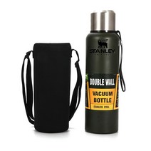 스탠리 500ml 1000ml 이중 벽 스테인레스 스틸 보온 물병 플라스크 진공 커피 컵 텀블러 자동차, 04 Green_03 1000ml