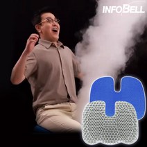 [TV홈쇼핑정품 인포벨]여름 통풍 쿠션 닥터쎈 호랑이 얼음 방석 본품 + 커버 + 설명서, 2세트