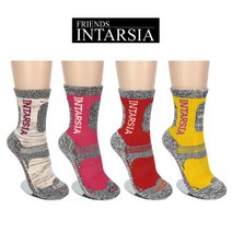 여자 인따르시아 칼라스포츠 등산양말 10켤레 이중쿠션 장목양말, 색상혼합 10켤레