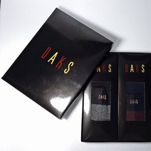 DAKS DAKS양말 남성 설 선물세트 명품양말 캐쥬얼 정장양말 깔끔하고 세련된 식탁보 무늬 양말 애플아울렛 엘르양말 사상점 818 2족