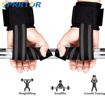 헬스스트랩 손목보호대 그립 역도 스트랩 손 손목 벨트 지지 중괄호 바디 빌딩 피트니스 웨이트 바벨 파워, 01 1Pair