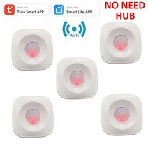 창문경보기 캠핑경보기 tuya wifi pir motion sensor detector movement sensor smart life app 무선 홈 오토메이션 경보기, 5개