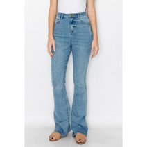 자몽 세미 와이드 청바지