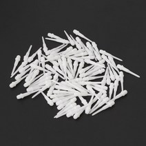 100pcs 2BA 그루브 튼튼한 나일론 소프트 팁 다트 포인트 바늘 전자 다트 세트, 하얀색, 100개