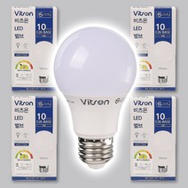 10W LED전구 벌브 주광색 주백색 전구색 비츠온 E26 Base(백열 40W대체) 컨버터내장형 60*108mm, 10개, 주광색_6500K(60*108mm)