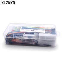 DIY 전자 키트 포토 레지스터 830 포인트 브레드 보드 저항기 LED 다이오드 세라믹 커패시터 부품 세트, [01] With Box