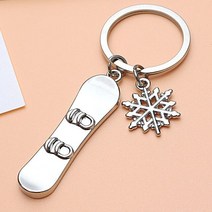 스노우보드데크 스노보드 스노우보드장비 2022 새로운 도시 얼음과 눈 축제 스키 게임 썰매 키 체인 자동차 펜던트 가방 장식 키 체인 선물 기념품, 썰매 열쇠고리