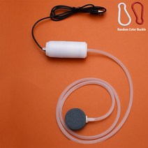 휴대용산소통 산소캔 산소호흡기 휴대용 산소 어항 에어 펌프 에어스톤 포함 5V USB 무소음 공기 압축기 에어레이터 소형 발생기 물고기 수족관 액세서리, [07] WH Large Air Output