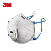 호흡보호구 3M 쓰리엠 안면부여과식 3M 방진마스크 8922 (1급/흄) 공사 작업 마스크 10개 (올핀)_1972EA